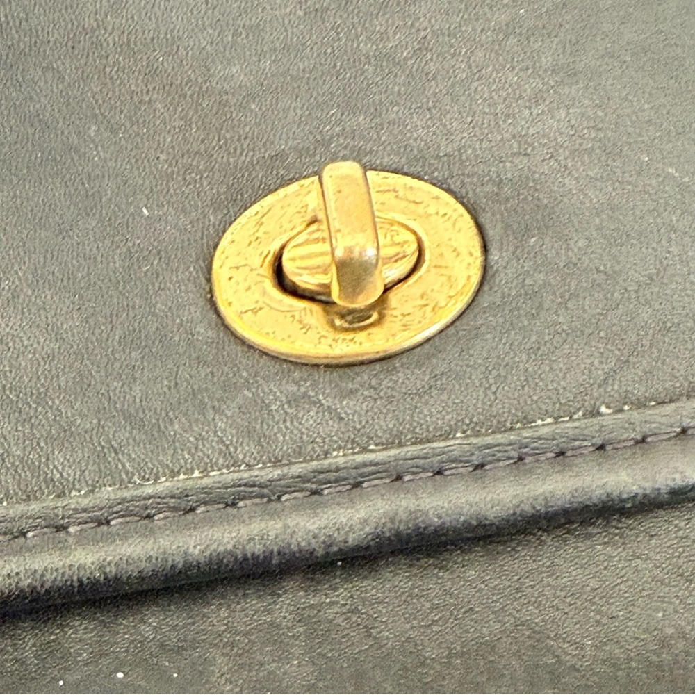Coach Black Leather Court 9870 Bag - Picture 3 of 5